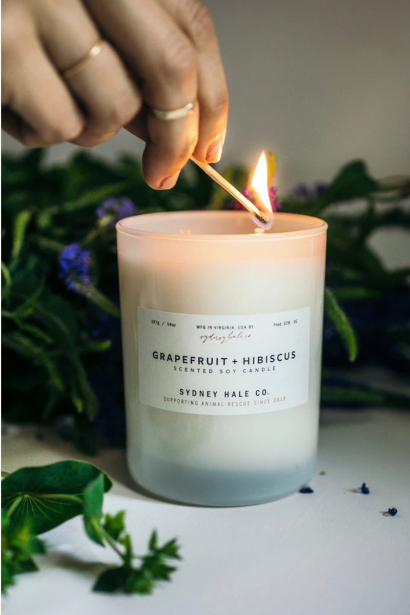 Grapefruit + Hibiscus Candle